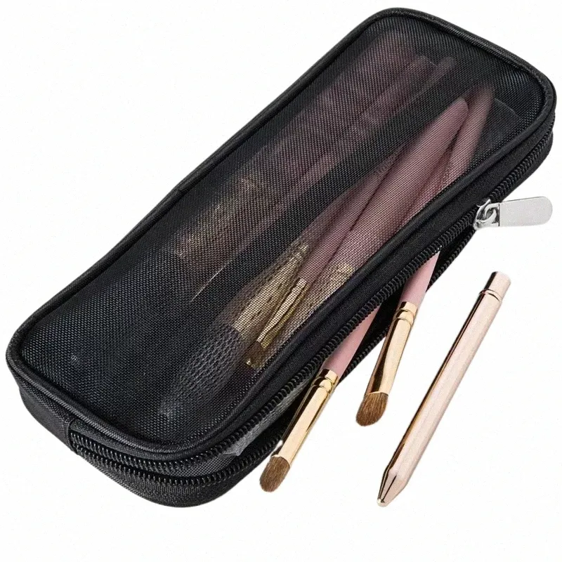 makeup Brush Travel Case Cosmetic Toiletry Bag Organizer for Men Women Beauty Tools Mesh Kit Pouch W Storage Accories H5YU#