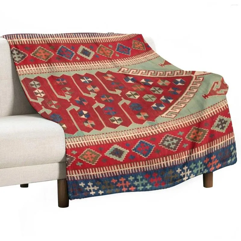 Blankets Antique Turkish Carpet Kilim Print Throw Blanket Picnic Large Cute Plaid For Baby