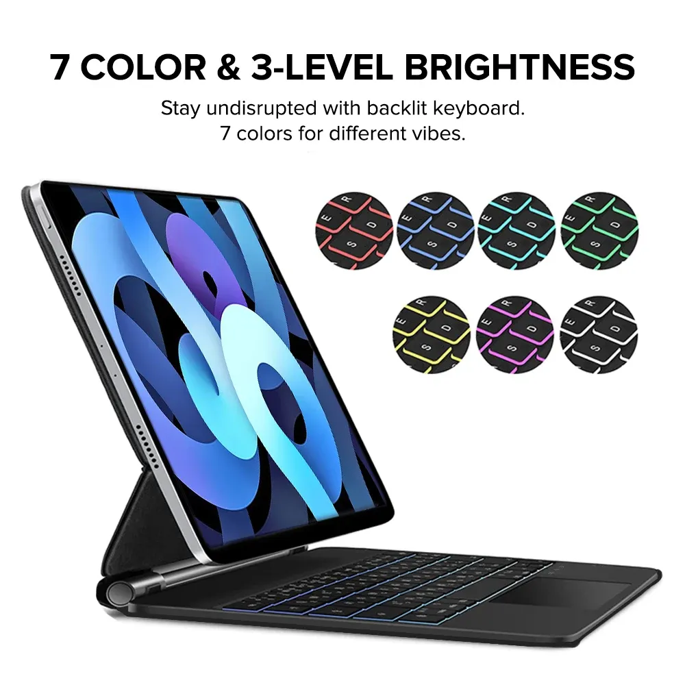 Magic Keyboard Russian Magic Keyboard Case for iPad Air 4th/5th Generation, Pro 11 ...