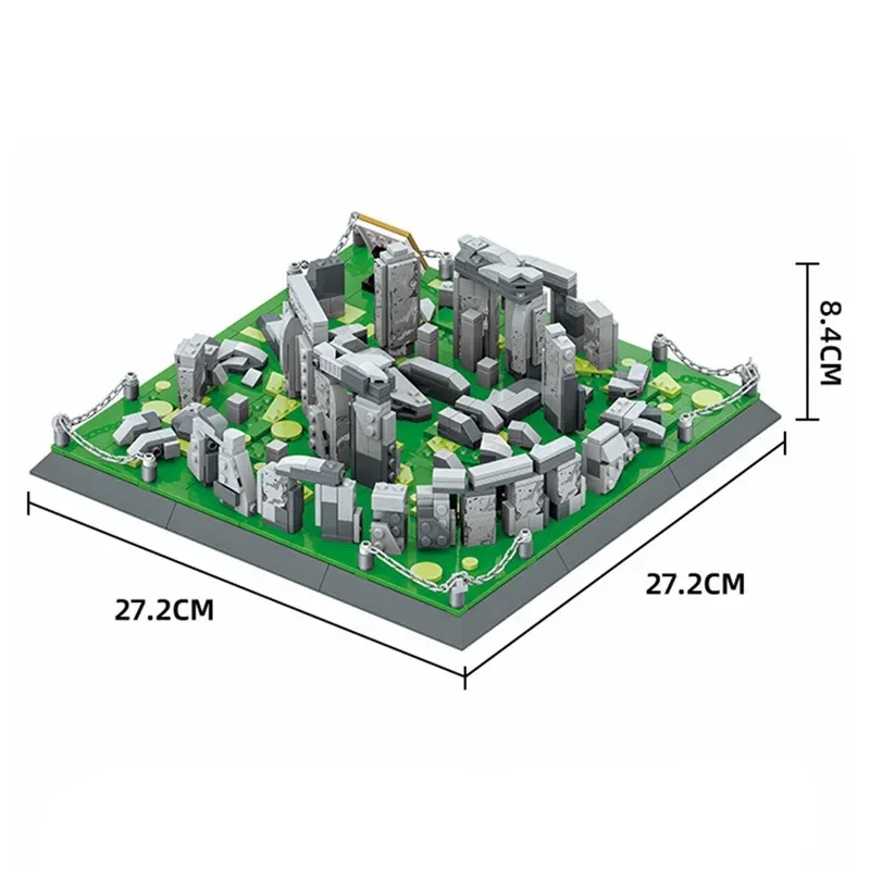 MOC City Street View Stonehenge Building Blocks Kit for Kids Gifts, 753PCS  Bricks