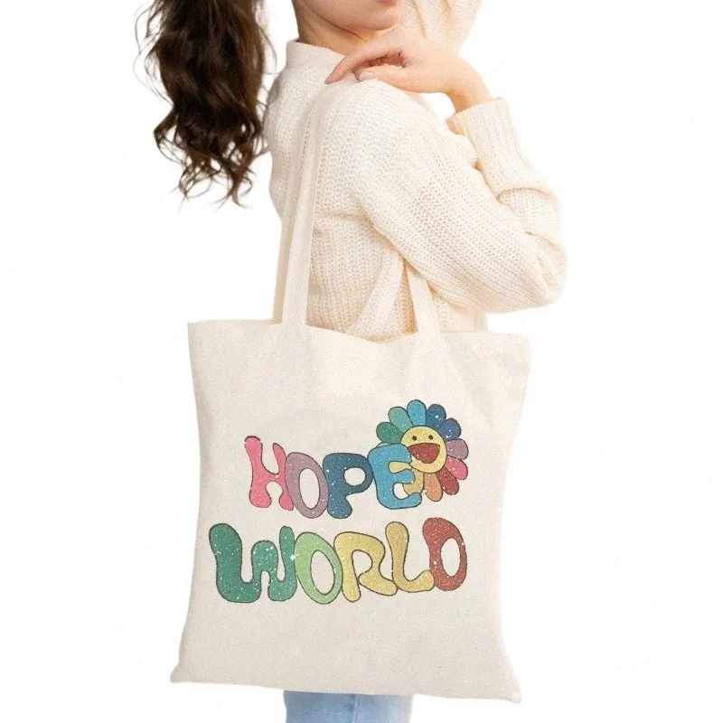 World World Print Print Shop Eco Pags Bags Back Bag Women قابلة للطي حقيبة Fi Female Losts Lage حقيبة يد N16Z#