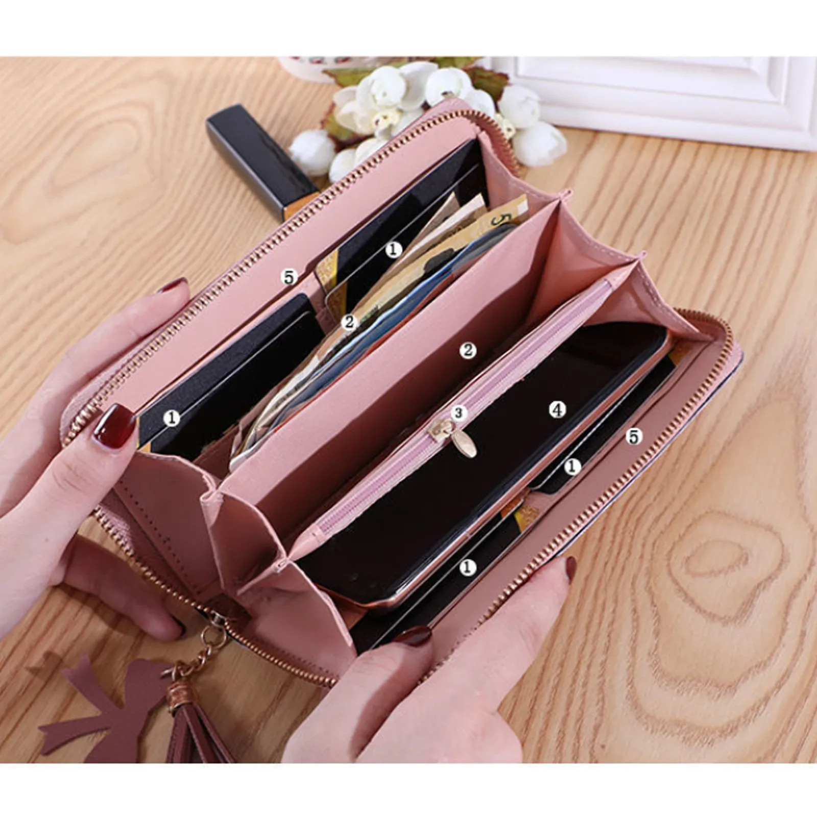 Long wallet for girls shop