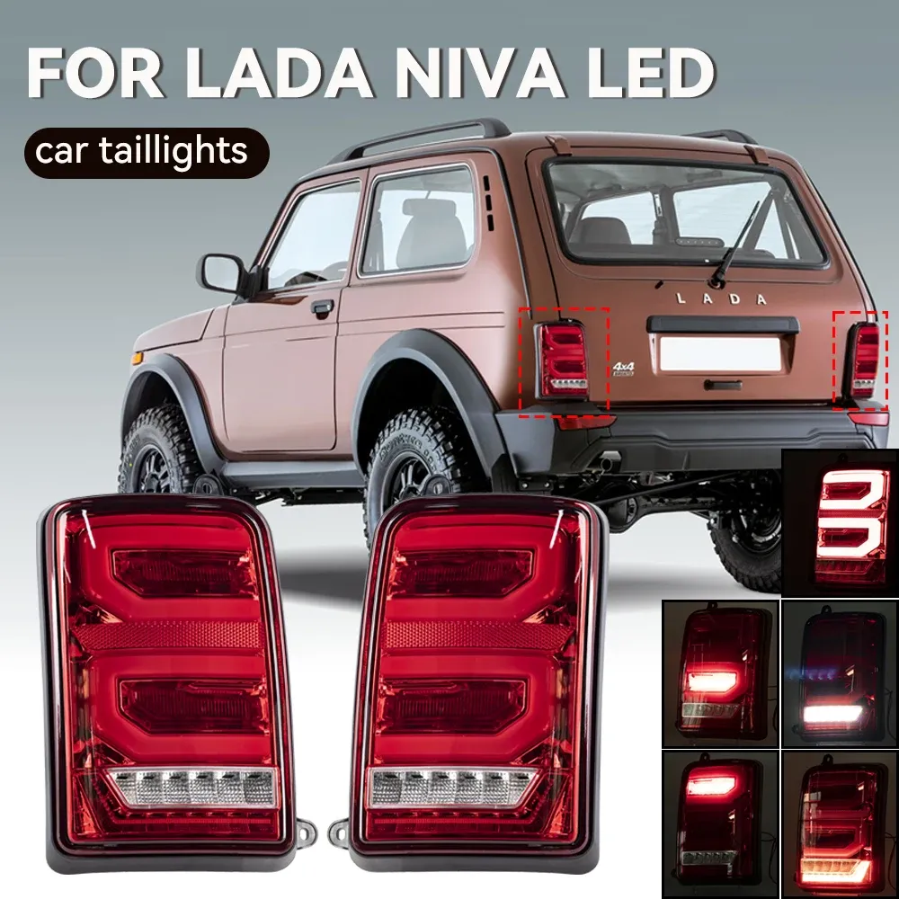 Phares Avant LED DRL Pour Lada Niva 4x4 1995-2019 - Feux De Jour Clignotants Style Course