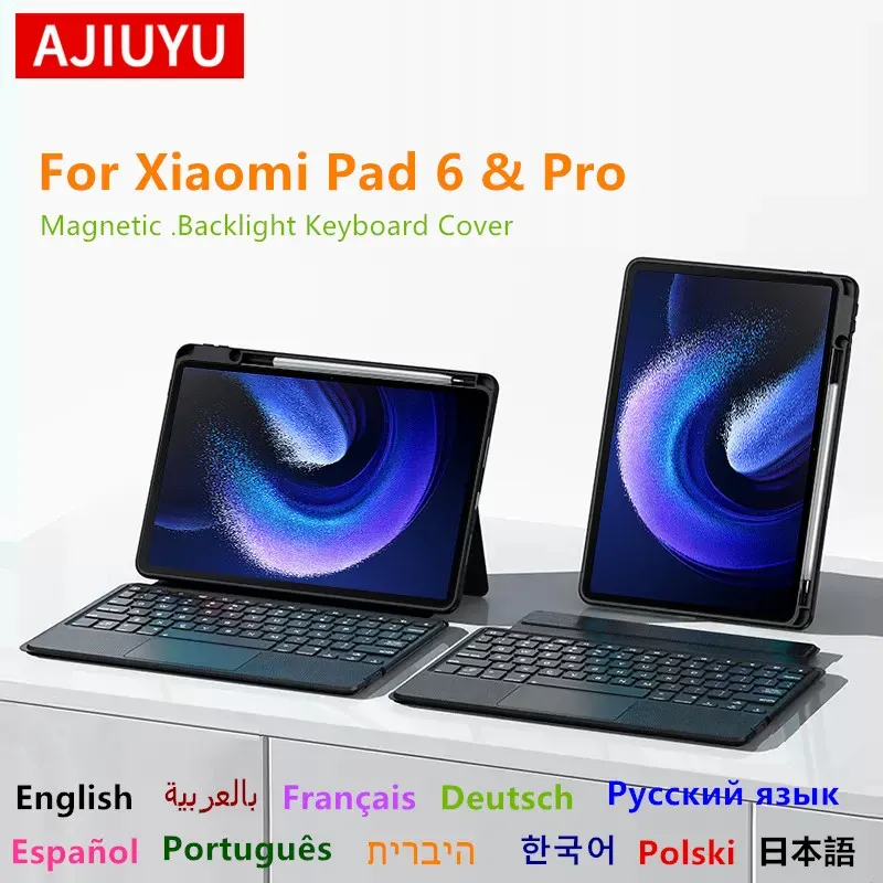 DHgate.com:2024AIJYUYU Keyboard Cover with Magnetic Backlight 