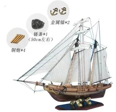 Harbor 1 70 Classical Wooden Sailing Ship Model Assembly Sets Of DIY Western Parts Hobby 240319