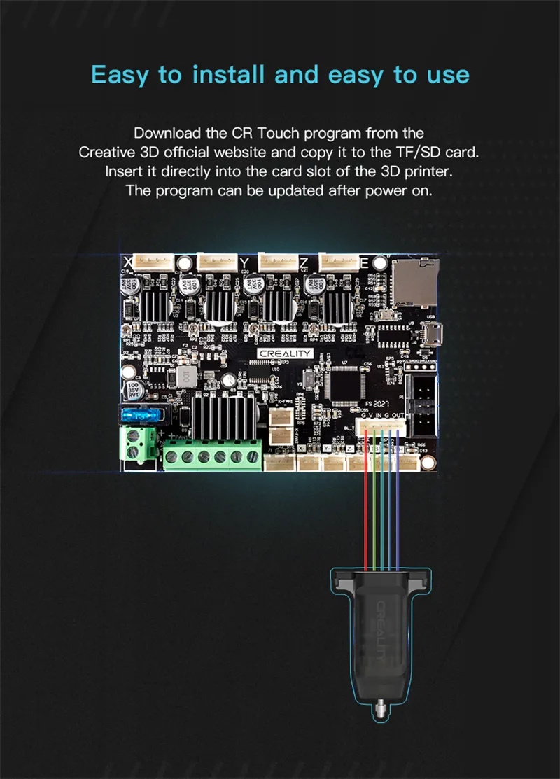 Creality CR Touch Auto Leveling Kit 32Bit Sensor 3D... From Ddmyhome ...