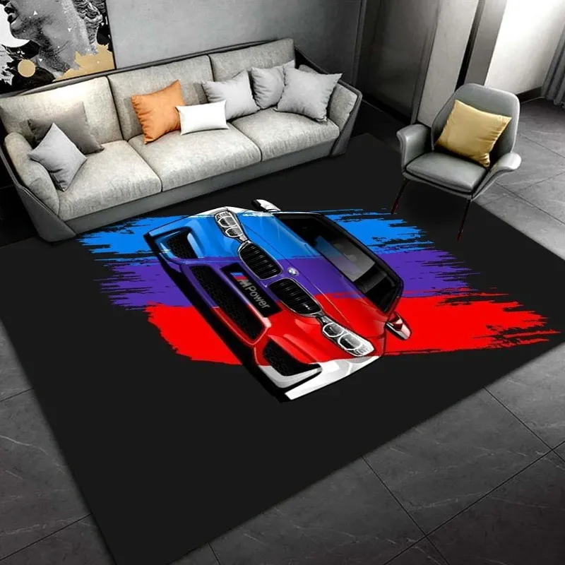 Artwork Racing Car bathroom rugs - Non-Slip Floor Pad for Bedroom ...