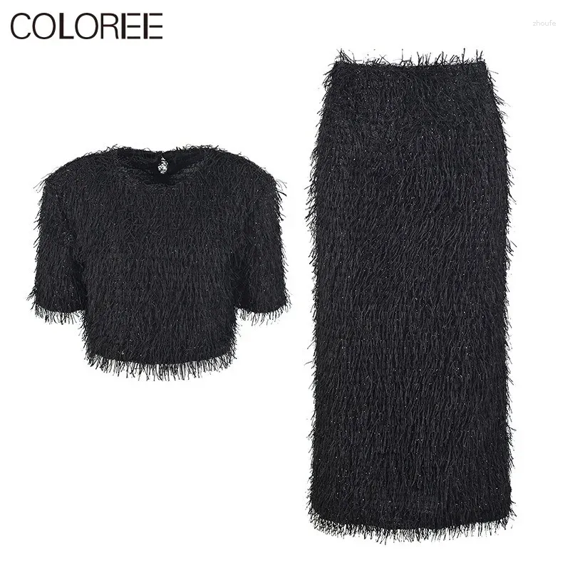 Arbeitskleider Koreanische Modekleidung Frauen Herbst Eleganter Pullover und Rock Sets Zweiteiliges Outfit Conjuntos Para Mujeres 2 Piezas