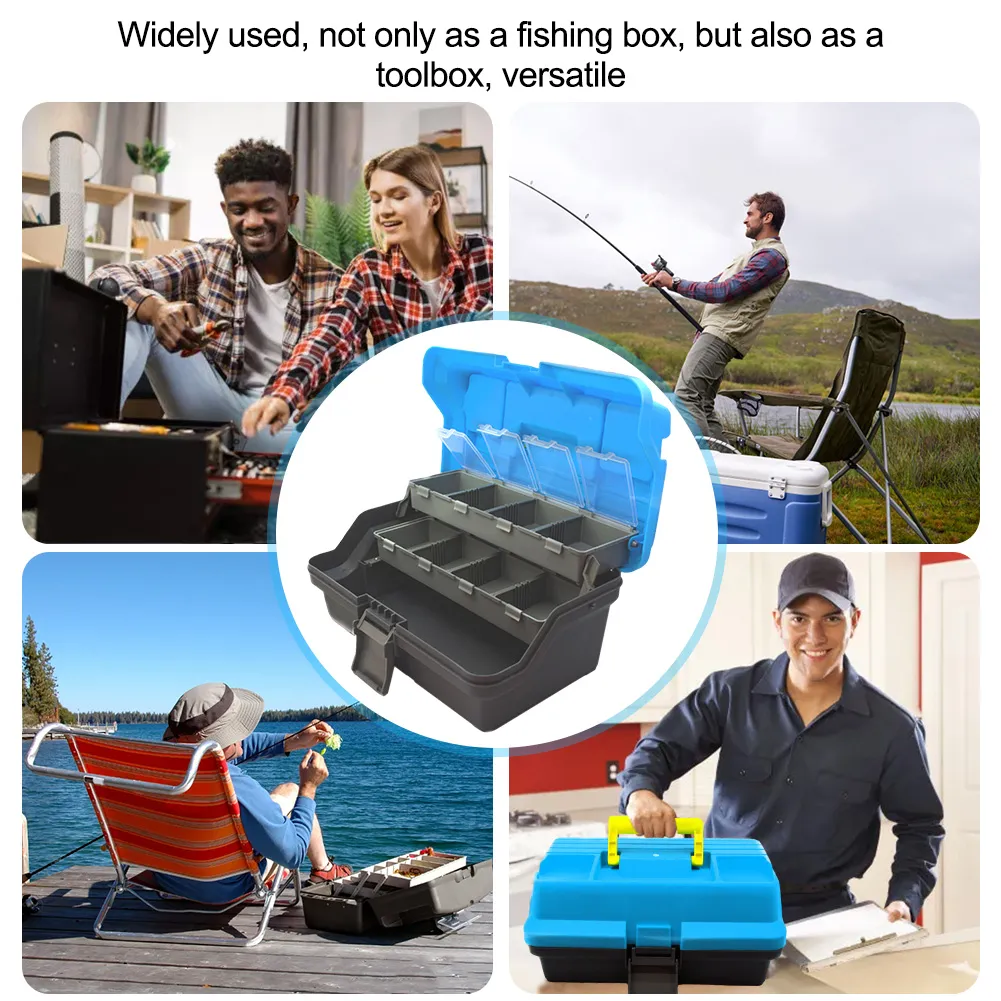5 Layer Big Fishing Tackle Box ABS Plastic Handle Fishing Box Carp Fishing Accessories Lure Case Fishing Tackle Boxes – Buy At Low Prices In The - Foto 7