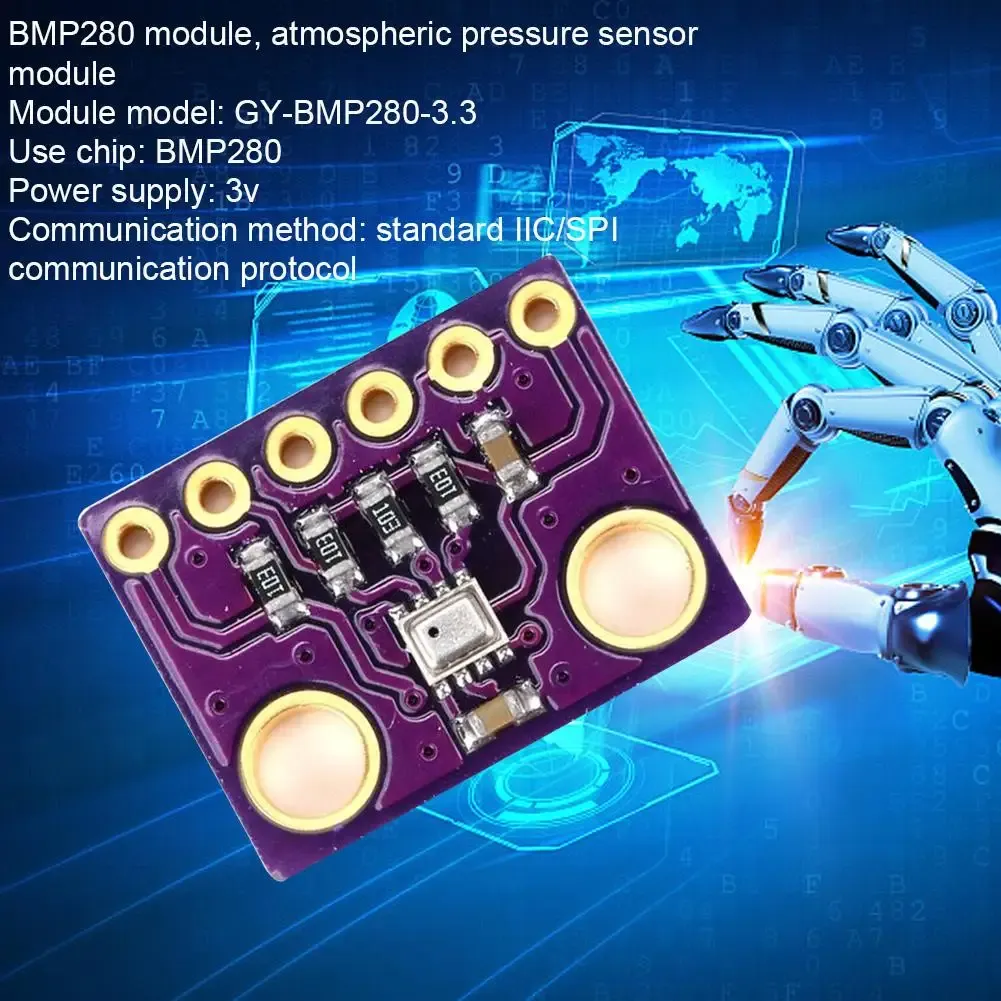 10-Pack GY-BME280 Pressure Sensor Module – Temperature & Humidity Breakout For Arduino (RCmall)