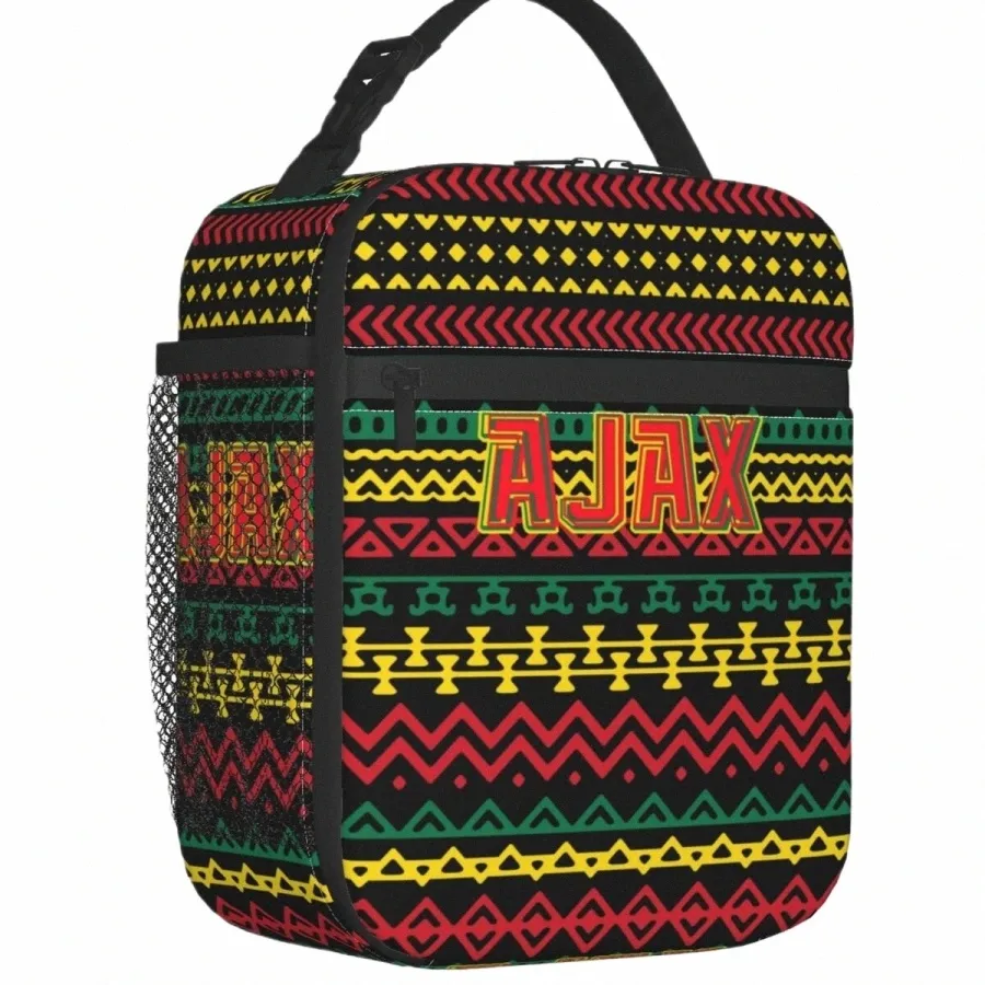 ajax Bob Marley Soccer Insulated Lunch Bags for Women Three Birds Portable Thermal Cooler Bento Box Work School Travel 93hO#