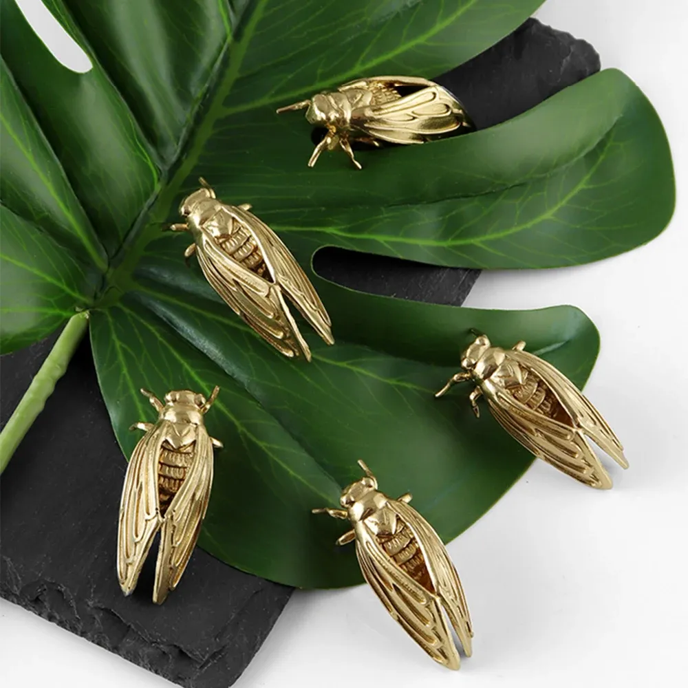 Pomello Per Cassetti Stile Vintage Con Motivo Ape - Sass & Belle In Peltro Dorato - Foto 12