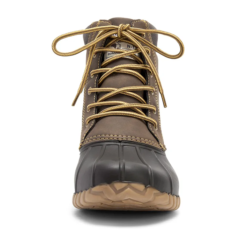 ALEADER Mens Waterproof Duck Boot With Fur Lining Insulated  display picture 2