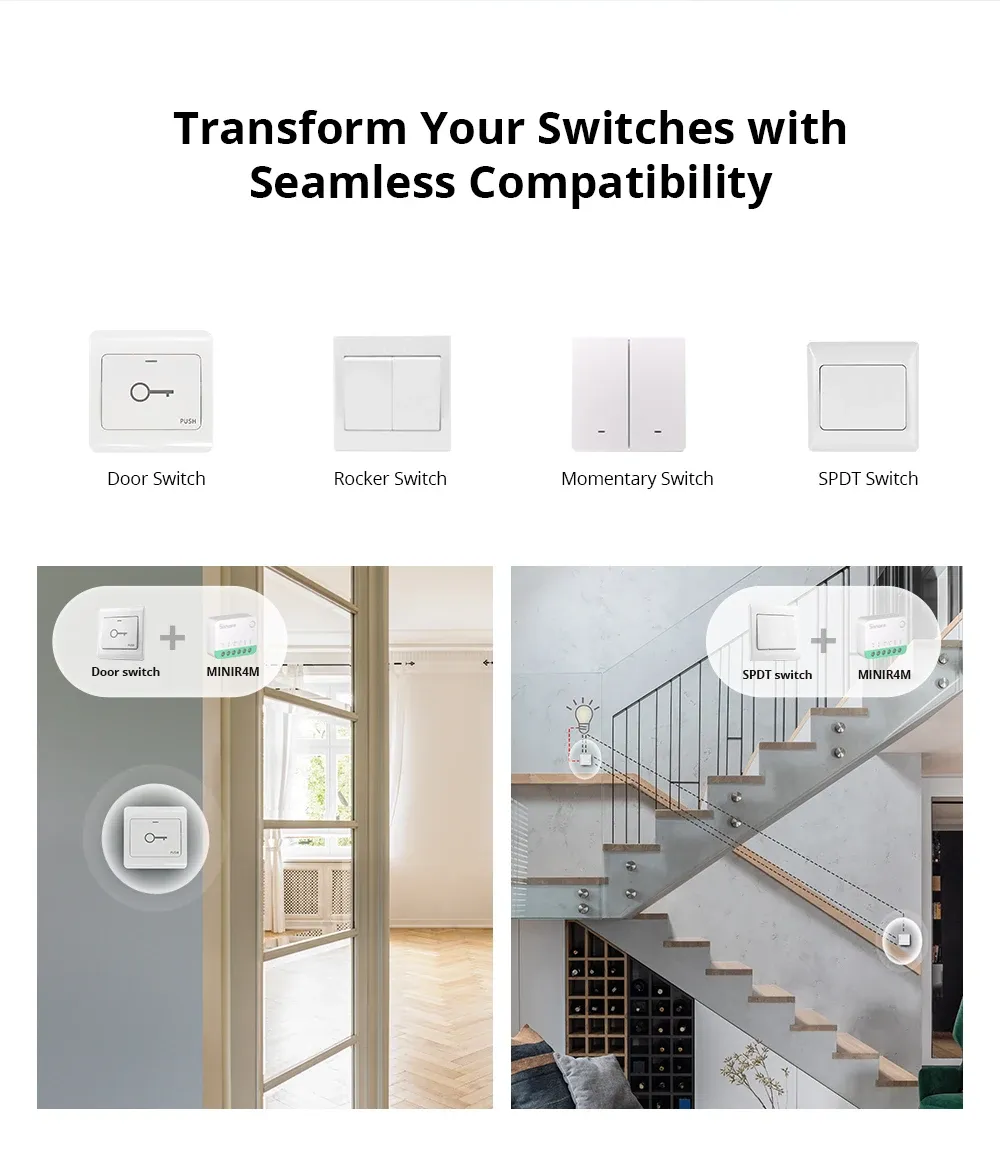1 SONOFF MINIR4M MINI Extreme WiFi Smart Home... From Ddmyperfect, $39. ...