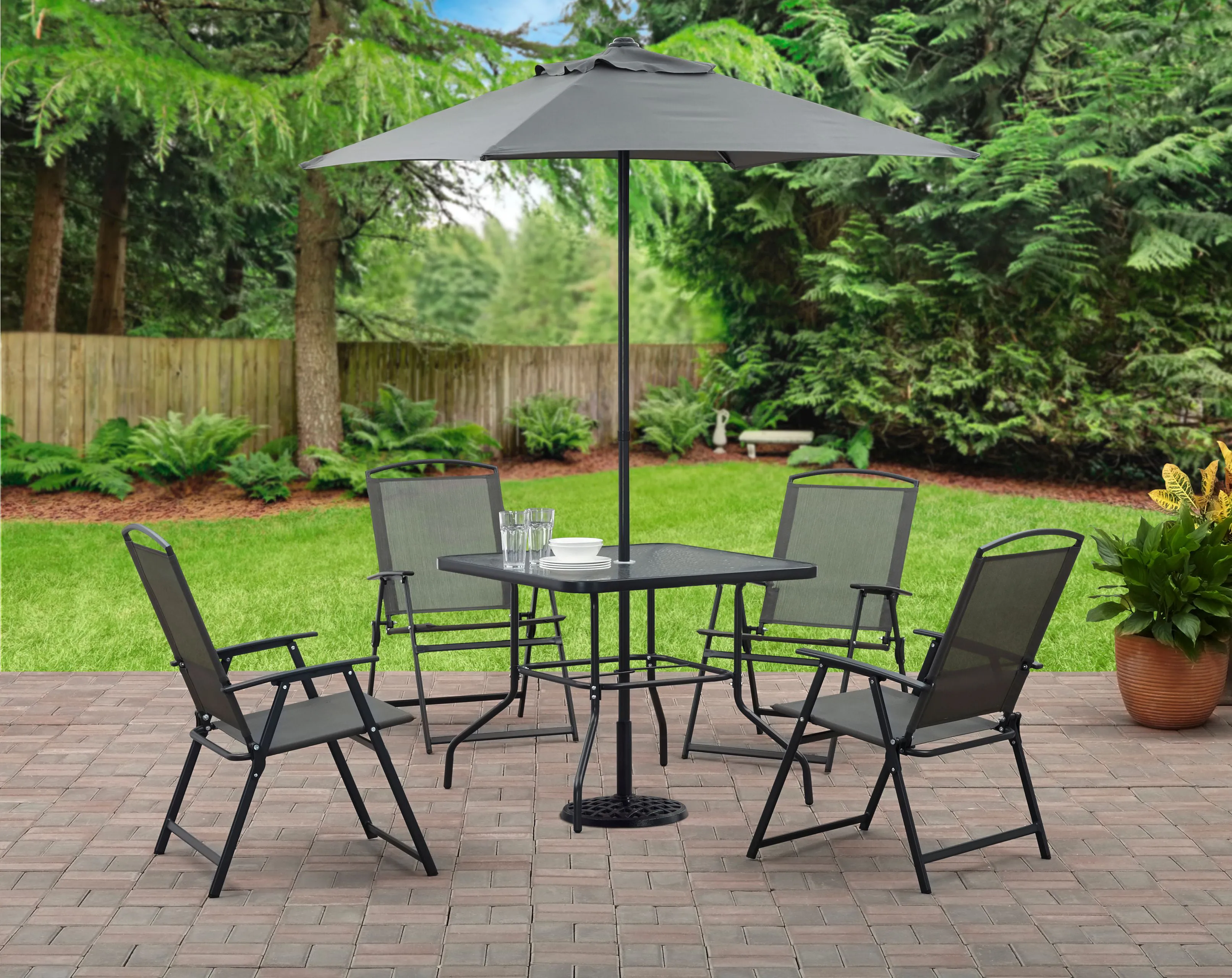 Outdoor Patio Dining Set With Chair Table And Umbrella Patio Furniture With Umbrella For Patios From Ddmyperfect 611.75 DHgate.Com