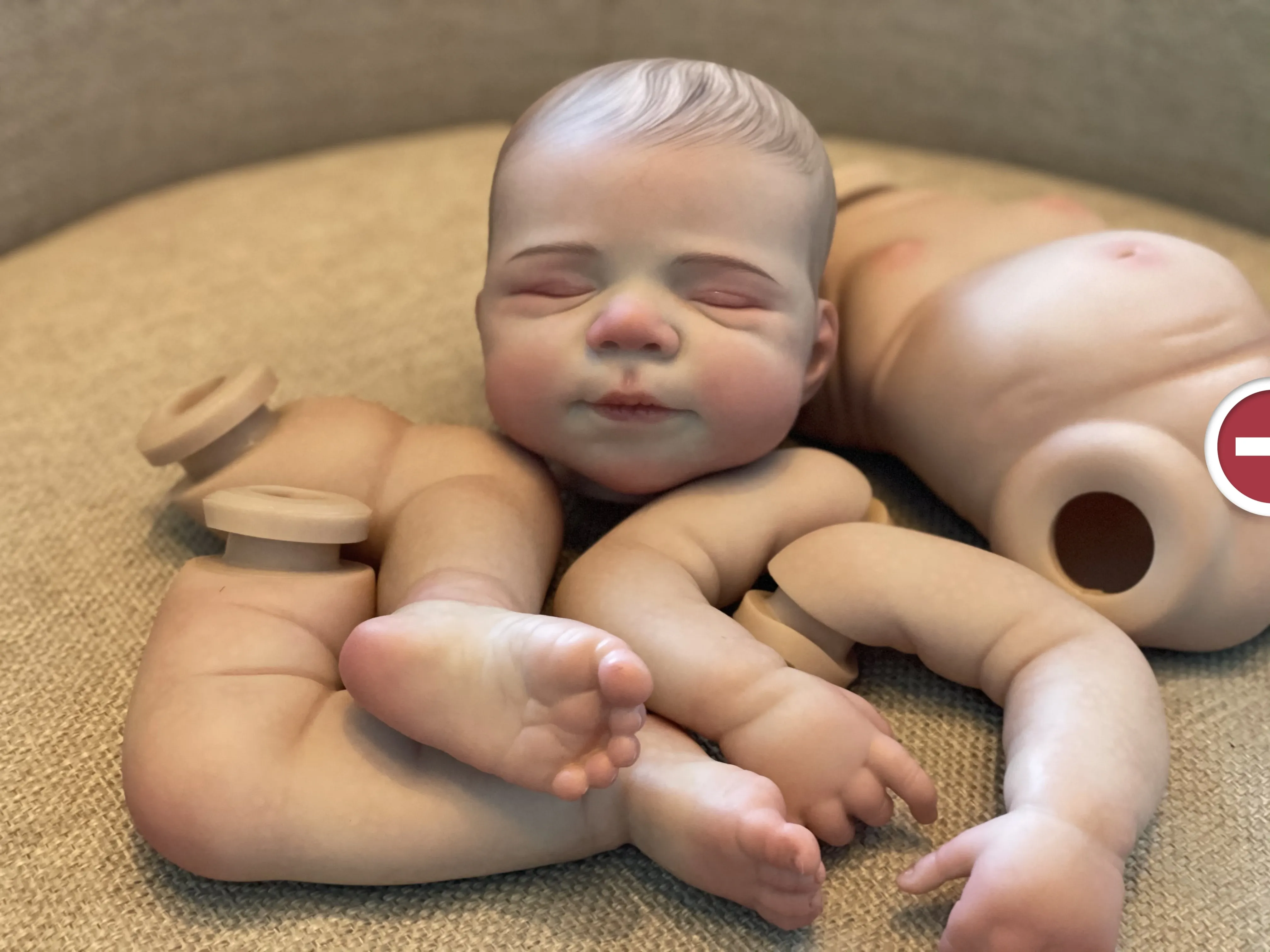 Pascale 18 Inch Handmade 3D Lifelike Newborn Baby From