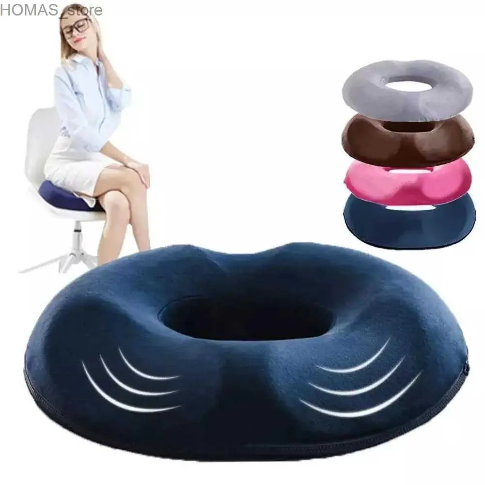 Cuscino/cuscino decorativo un cuscino emoglobina ciambella cuscino coccyx cuscino medico ortopedico sedia prostata per memory foam y240401