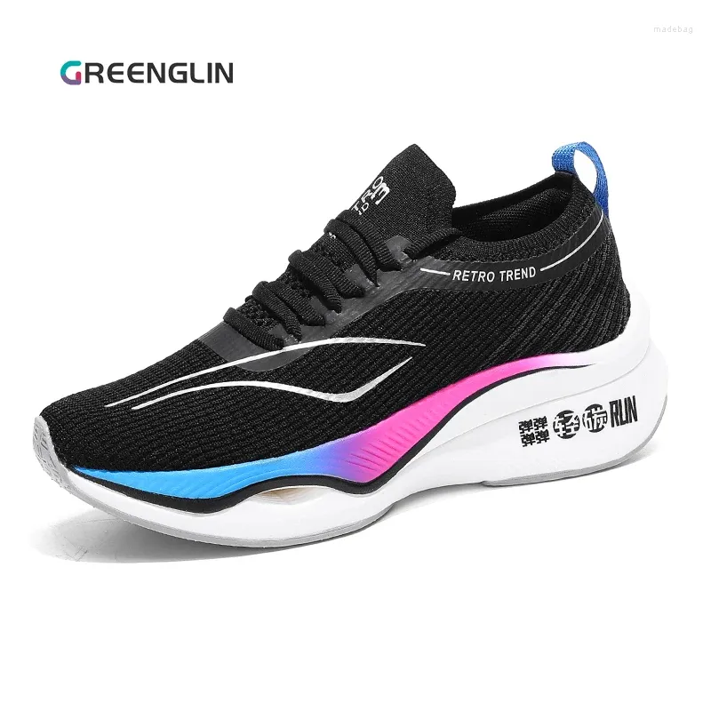 Casual Shoes GREENGLIN 2024 Running Walking High Quality Mesh Light Weight Mens Sneakers Absorption Male Tennis Shoe