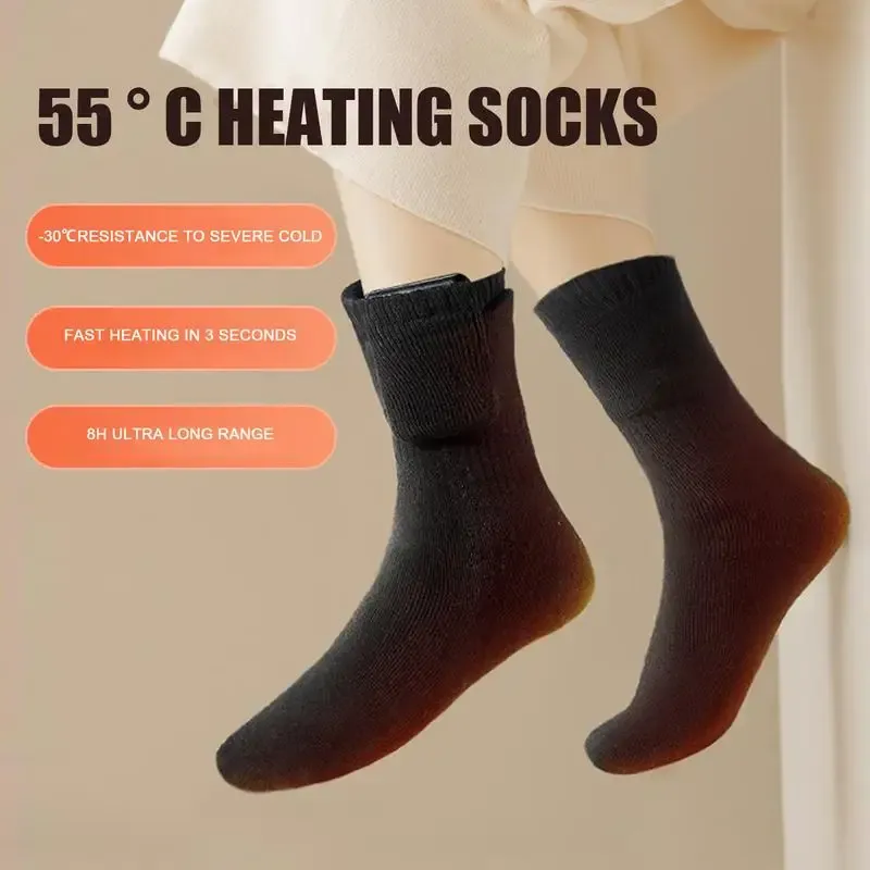 Savior 74v 2200mah elektrisch verwarmde sokken oplaadbare accu voetenwarmer voor skiën - color - size- black l - Kleding kopen? | Korting tot 62