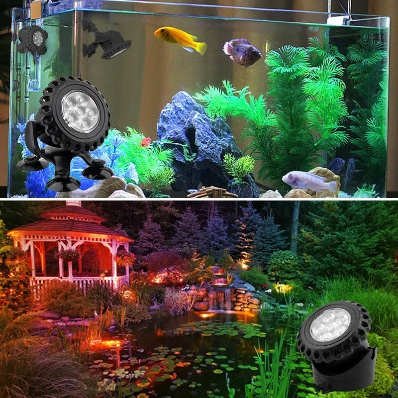 Fish Pond Solar Pond Lights Submersible T-SUN Solar Pond Lights,