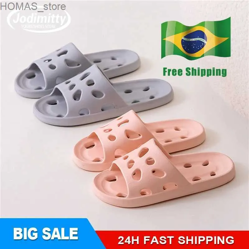 home shoes 2024 Summer Women Outdoor Slippers Bath Leaky Platform Non-Slip Home Hole Flip Flops Beach Sandals Ladies Leaky Indoor Slides Y240401