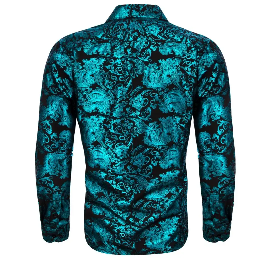 green emerald velvet dress Green Paisley Cotton Men's Shirt  Peyman Umay