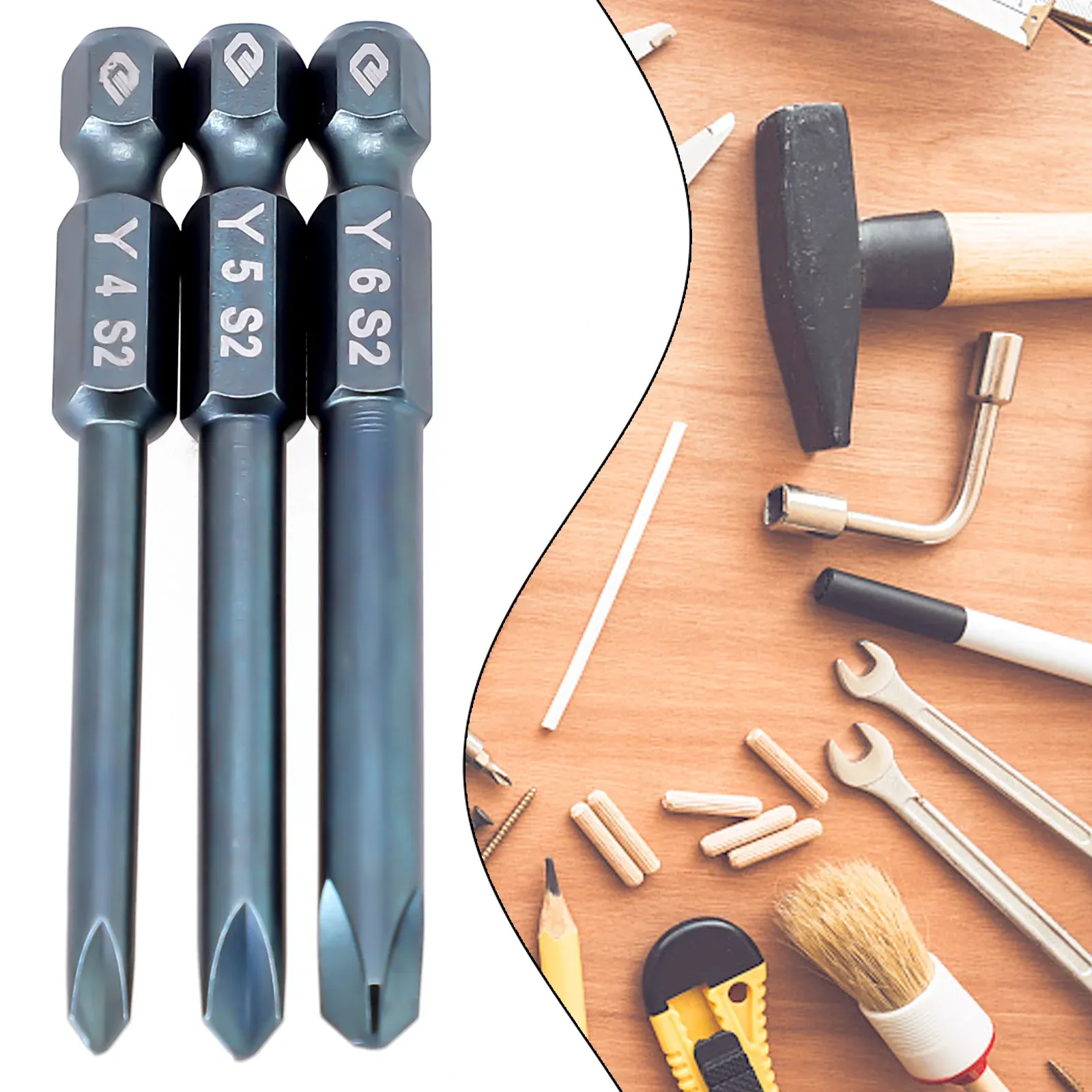 Tri Wing Electric Screwdriver Bit Set With Magnetic Y Tip Head 65mm Hex Shank 1 4inch Width Y3 Y4 Y5 YY6 Hinge Boring Bit Toos From Homepro8 26.56 DHgate.Com
