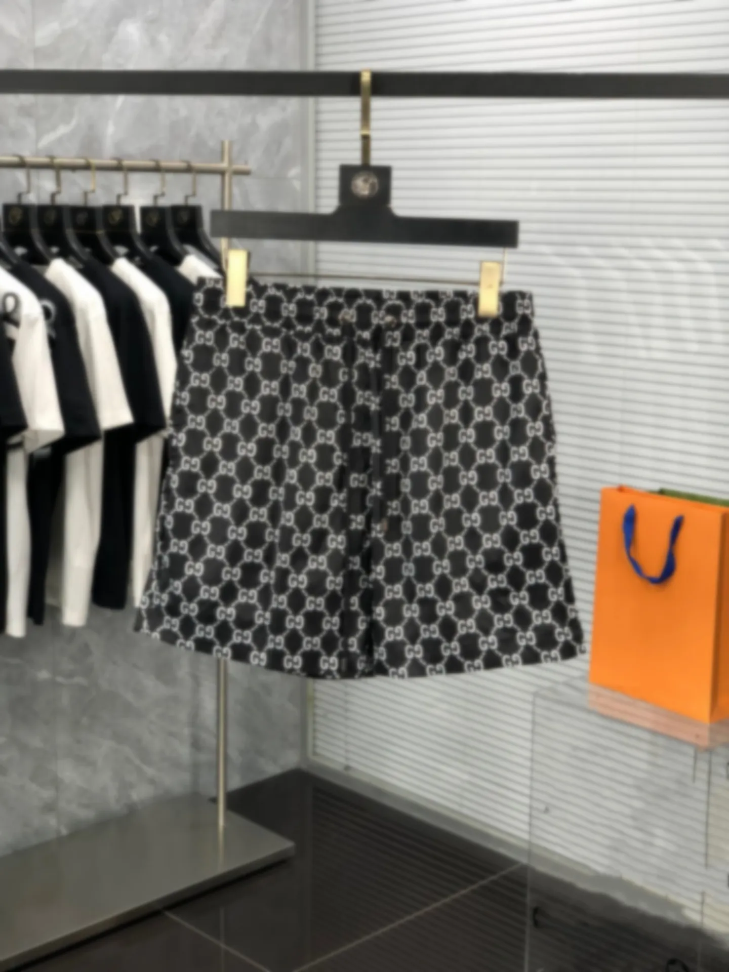 Unisex hög solid färg bomullshorts - avslappnade sportbyxor för män och kvinnor designer shorts