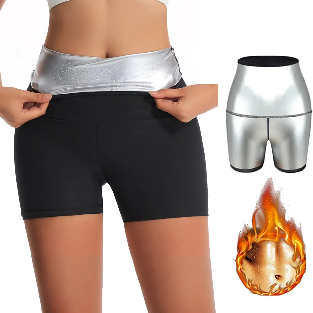 Sweat Sauna Pants Body Shaper Shorts Weight Loss Slimming Shapewear Women Waist Trainer Tummy Hot Thermo Sweat Leggings Fitness From 13 38 DHgate