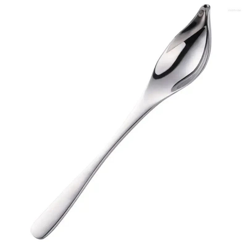 TEA SCOOPS 1st kock Pencilsås Målning Spoon Rostfritt stål Kök Restaurang Western Food Baking Dessert Decoration Art Draw Spess