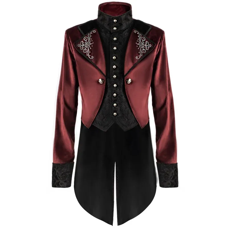 Veste Gothique Steampunk Homme - Costume Médiéval Smoking