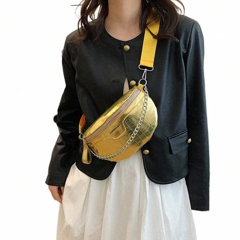 FI Kvinnor midja väska 2023 Summer Chain Handbag Designer axel crossbody väskor bananpack lyxiga damer bältes väskan pack i4op#