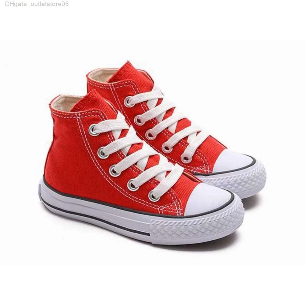 Scarpe per bambini per le scarpe da ginnastica per bambini Nuova primavera 2021 Fashion High Top Canvas Toddler Boy Shoe Kids Classic Canvas Converity 0Cmr TNeo