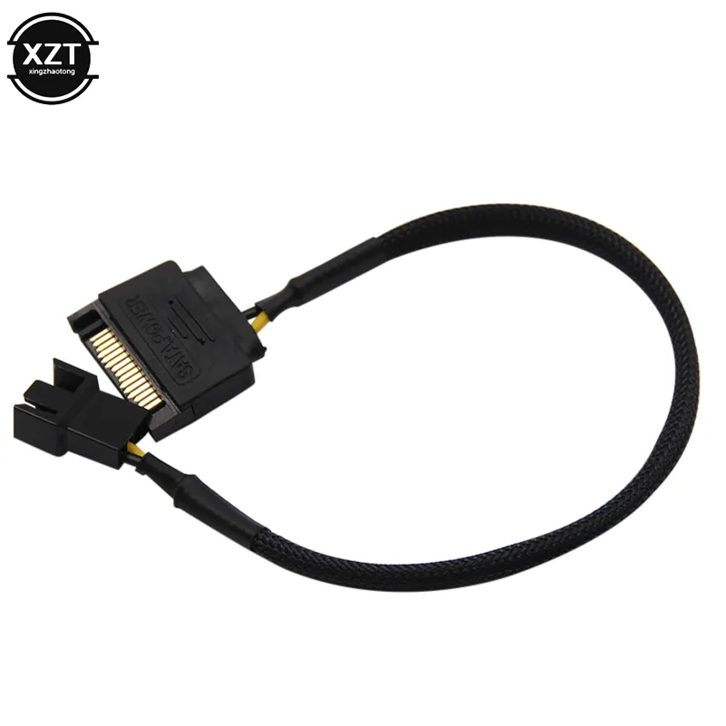 Laptop SATA 15 Pin To 3 Pin 4 Pin CPU Cooling Fan Adapter Cable ...