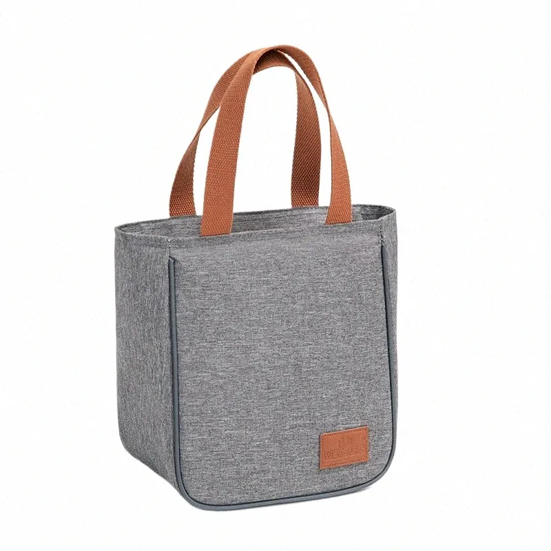 Femmes Portable isolé boîte à lunch sac fourre-tout famille voyage pique-nique boisson fruits frais dame refroidisseur sac bento W8oi #