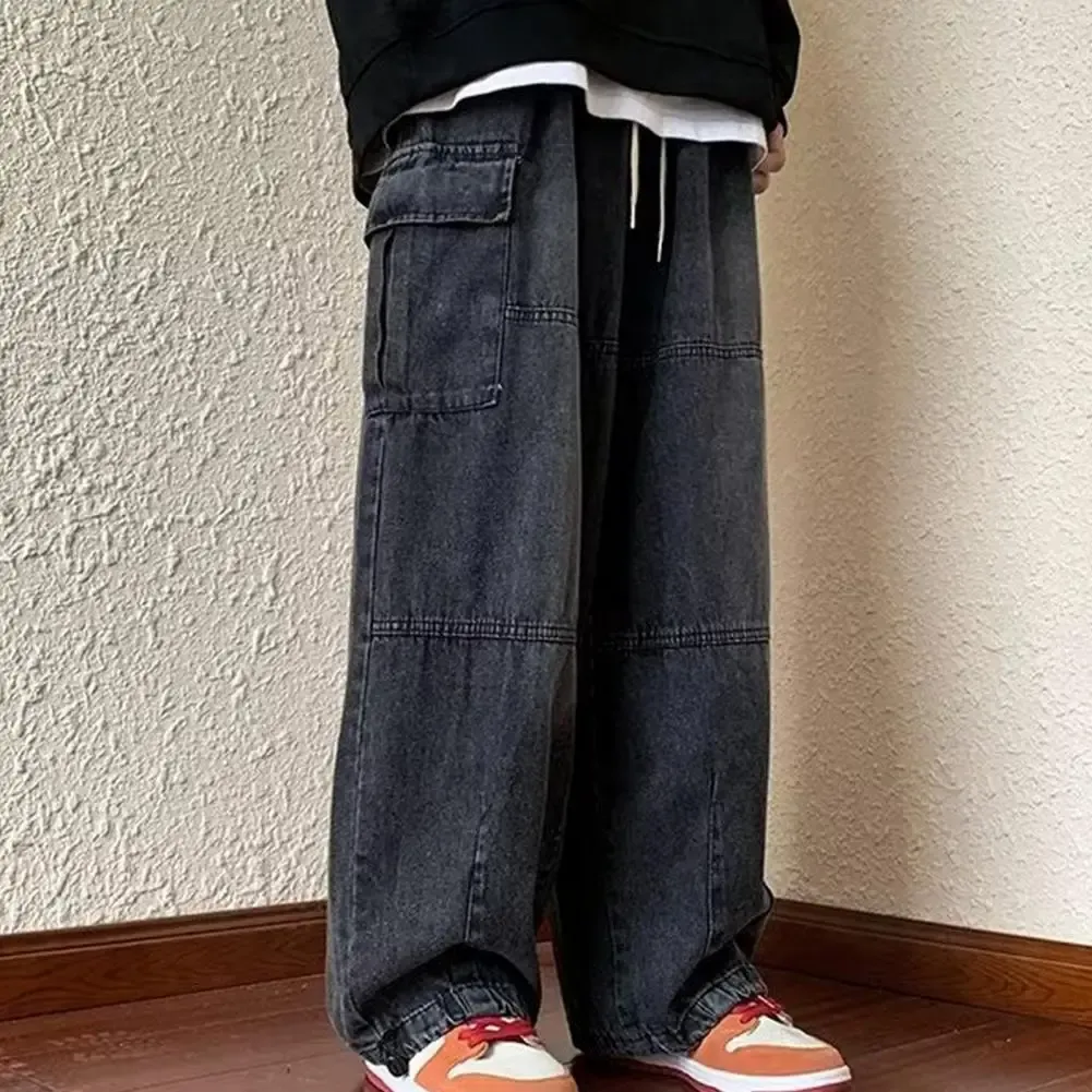 DHgate.com:Denim Cargo Jeans for Women, Elastic Waist Wide DHgate.com:Denim Cargo Jeans for Women, Elastic Waist Wide