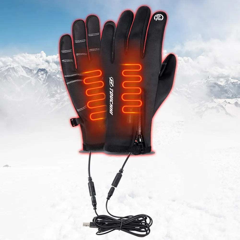 Gants De Ski Homme Femme Imperméables Coupe-vent - Isolation Thinsulate 3M, Paire Antidérapante, écran Tactile - 7