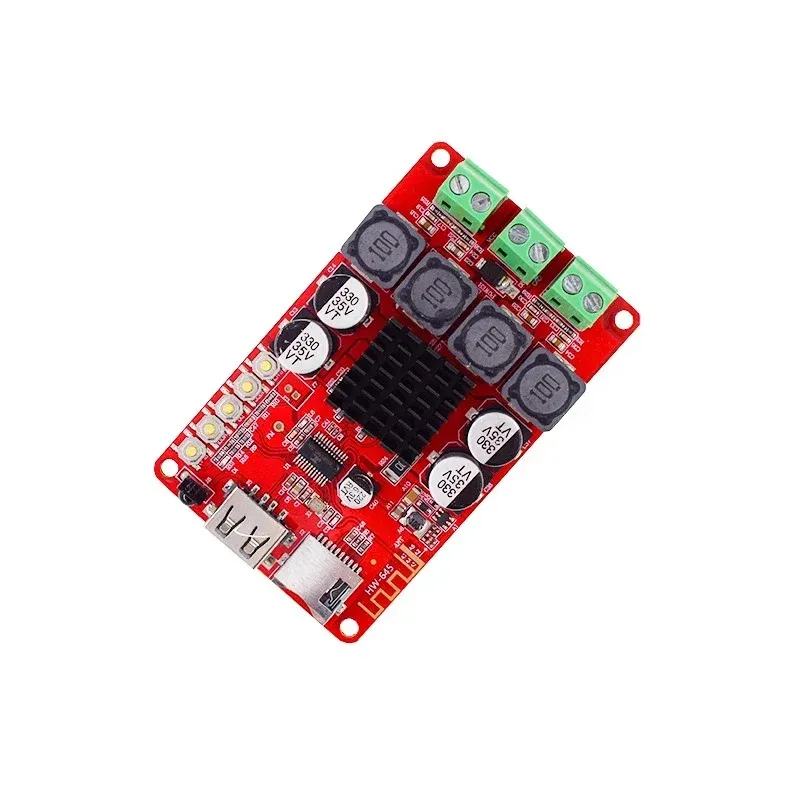 TPA3116 50W+50W Bluetooth Receiver Digital Amblefier Board TF Card U Disk Player FM Redio