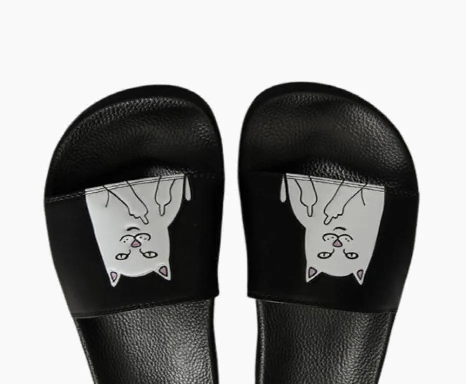 Ripndip Slippers Man And Women Lovers Casual Middle Finger Cats Slippers Beach Sandals Outdoor Slippers Hiphop Street Sa2593556