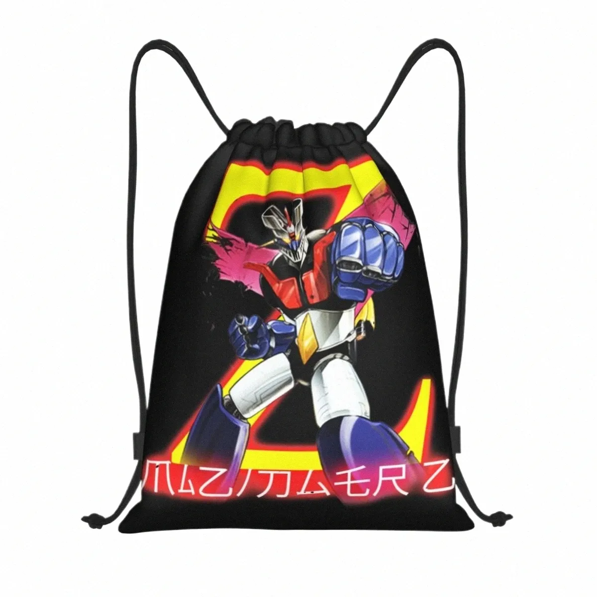 Mazinger Z Super Robot Рюкзак Спортивная спортивная сумка на шнурке Рюкзак для тренировок O1qw#