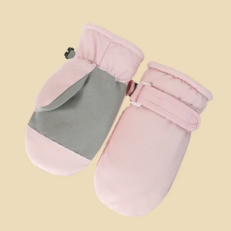 PAMAID Kids Winter Snow Gloves - Waterproof Ski Gloves For Girls | Outdoor Windproof Warm Snowboard Gloves - Rainbow (Medium) | Buy Now With Express International Delivery