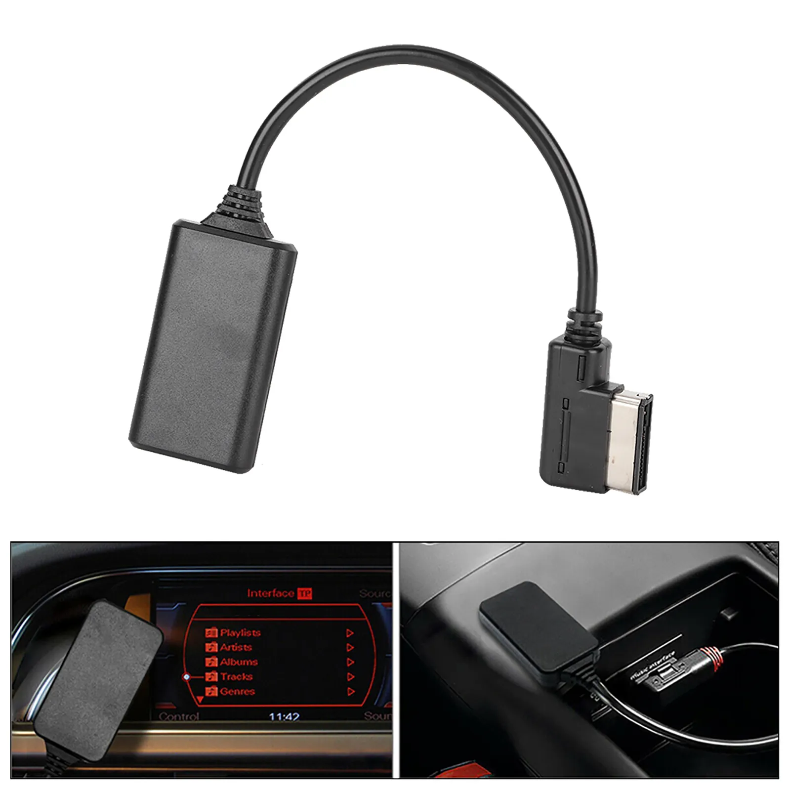 thumbnail image 2 of 1.2m AMI / MMI AUX To 3.5mm Jack Audio Adapter Cable – For Audi Car Interface 2 of 2