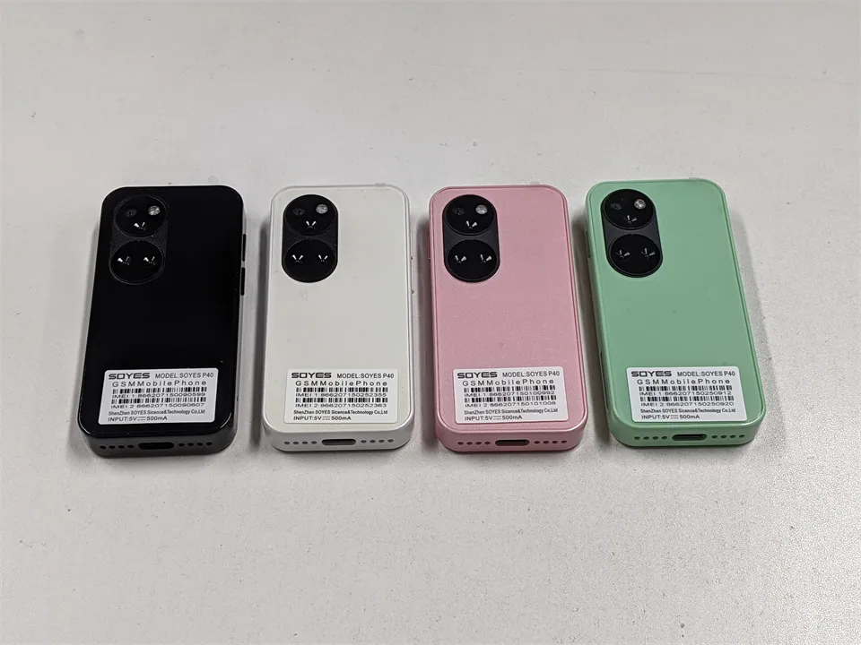 ミニ携帯電話 4G SIMフリー XS19PRO ピンク ミニチュア携帯電話：2.5