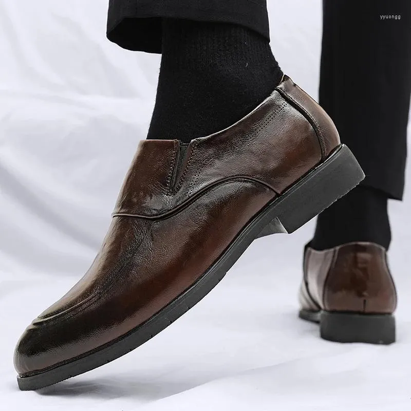Casual Shoes High -End -Marken -Männer -Leder -Softäle für komfortable Büro -Geschäftslawler vielseitig im Freien