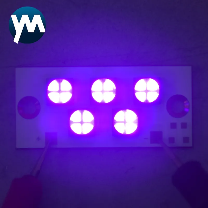 50W High Power UV LED Curing Lamp 6565 - 365nm 385nm 395nm 405nm for ...