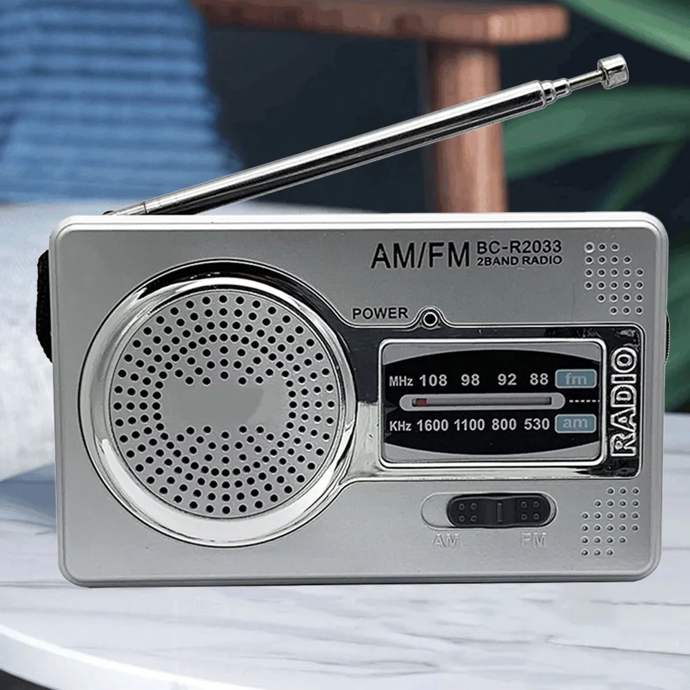 AM/FM Pocket Radio - Dual Band HiFi Portable Music Player with 3.5mm ...