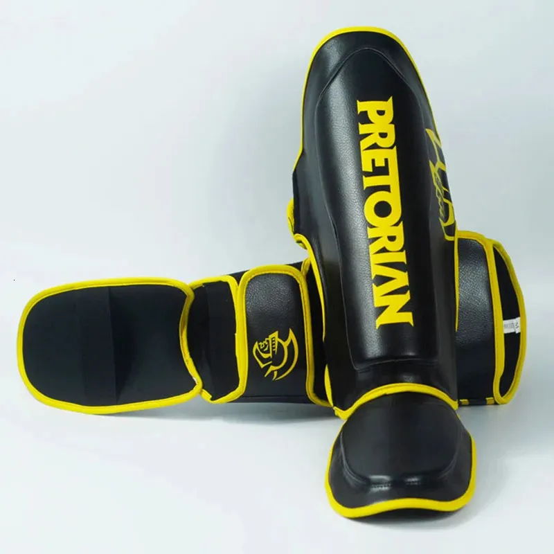 Protection Protège-tibias de boxe de qualité supérieure Protecteurs de cou-de-pied MMA Coussinet de kickboxing Muaythai Protecteurs de support de jambe d'entraînement 240322