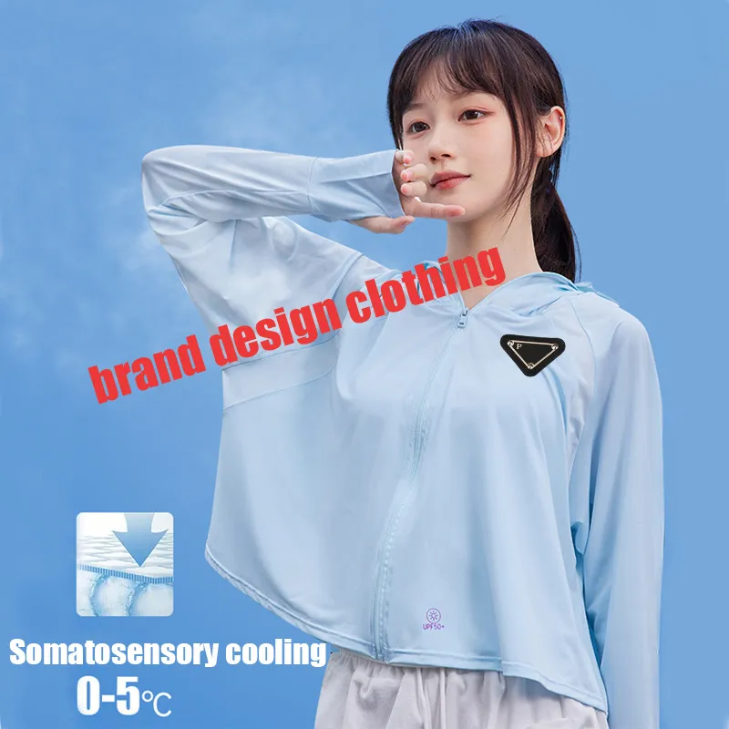 Kvinnor Solskyddsjacka Summer Thin Jacket Fashion Brand Coat Outdoor Sun Proof Windbreaker Sunscreen Kläder Vattentäta jackor