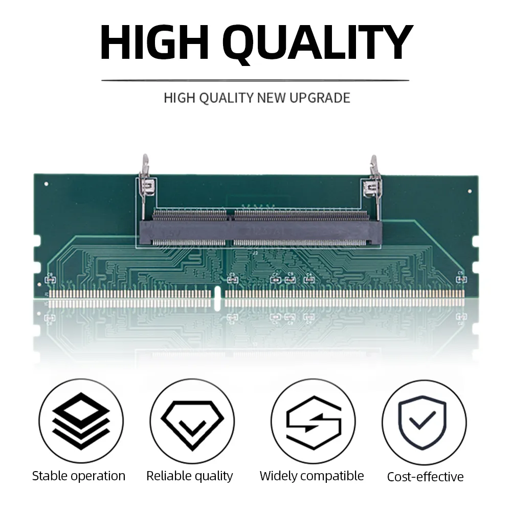 Laptop to Desktop Memory Adapter Card for DDR3 DDR4 DDR5 RAM Modules ...