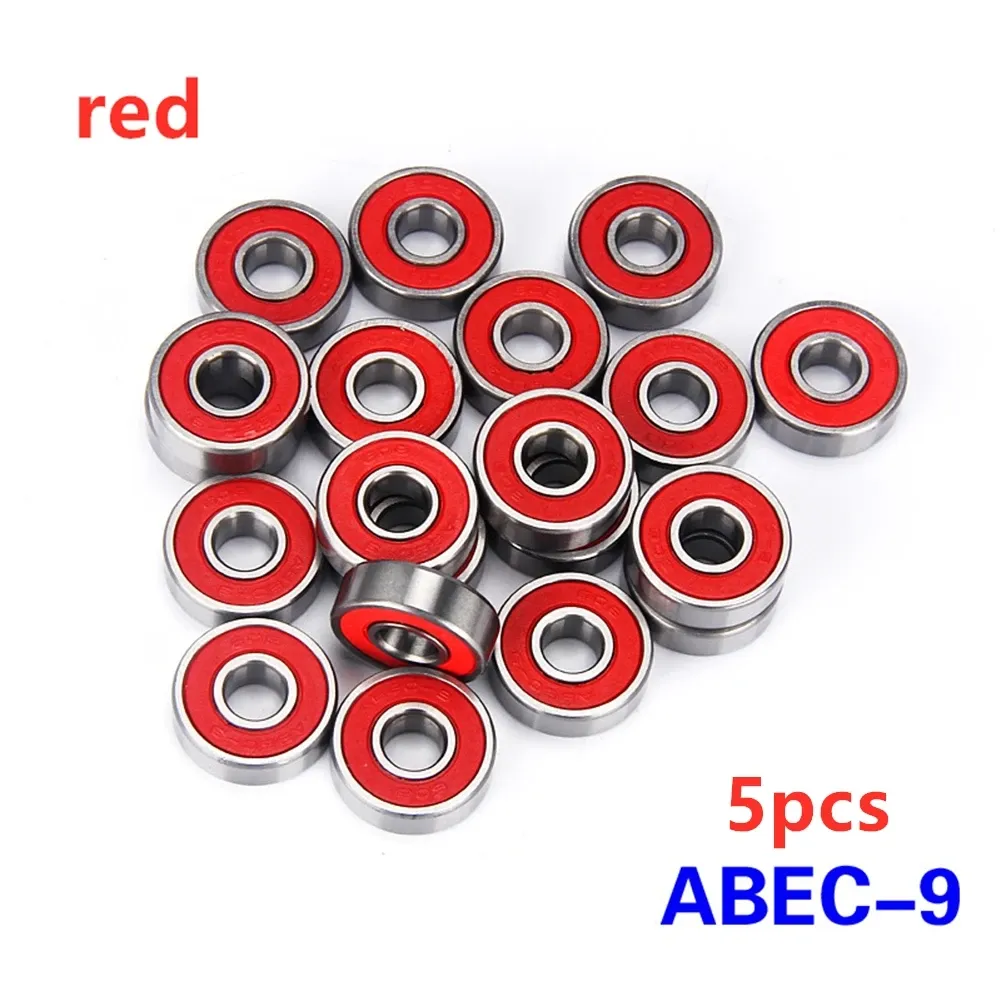 ABEC-7/ABEC-9 8x22x7 mm Skateboard Wheel Bearings Sealed Steel Ball ...